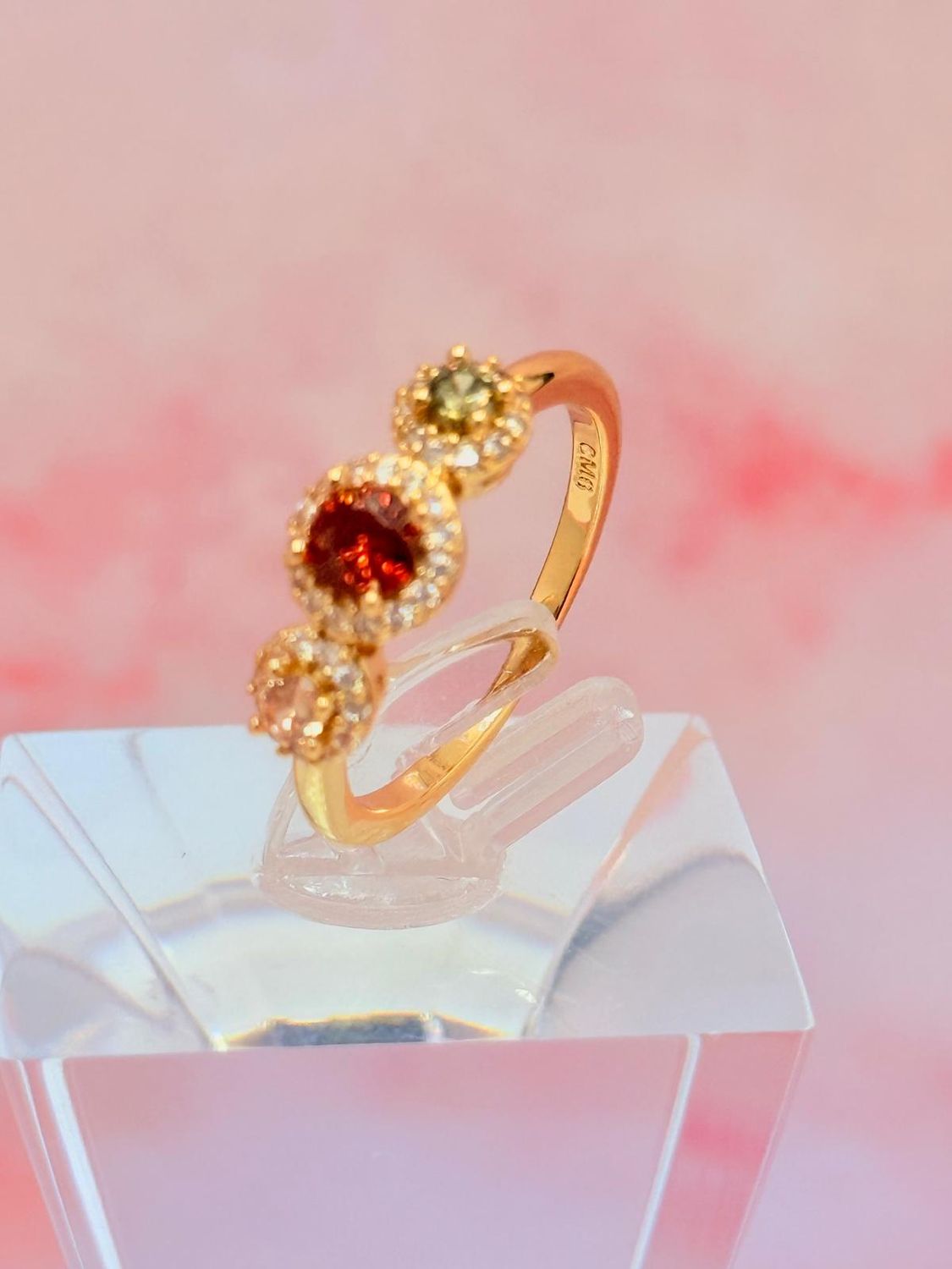 Anillo laminado con tricolor