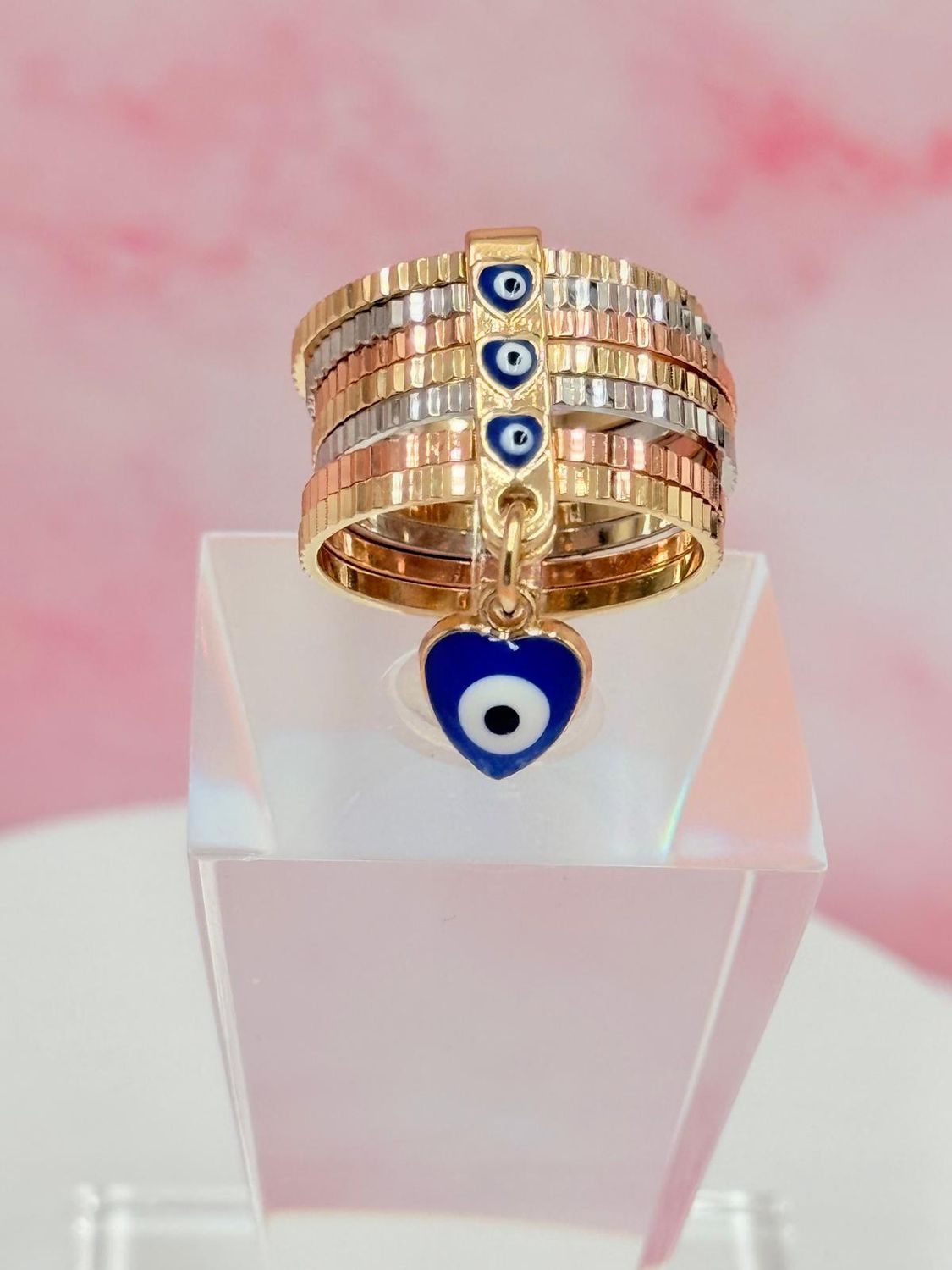 Anillo laminado ojo turco