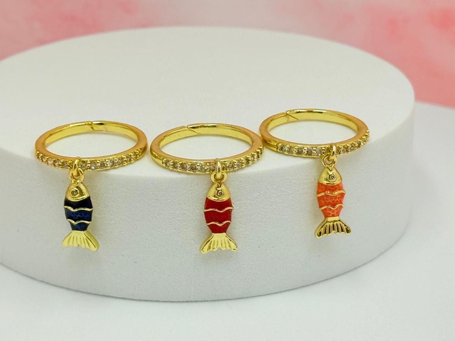 Anillo laminado forma de pez