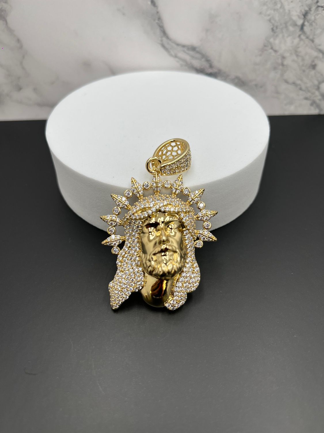 Dije laminado cara de Cristo