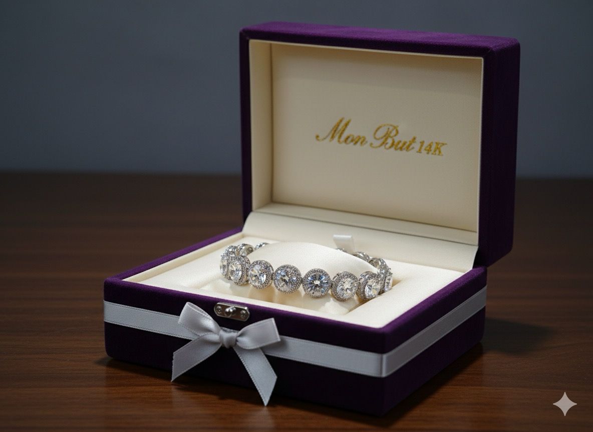 pulsera piedra laminado 14k