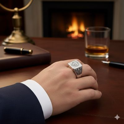 Anillos de acero (plateado)