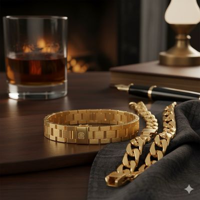 Cadenas y pulseras laminadas 14k