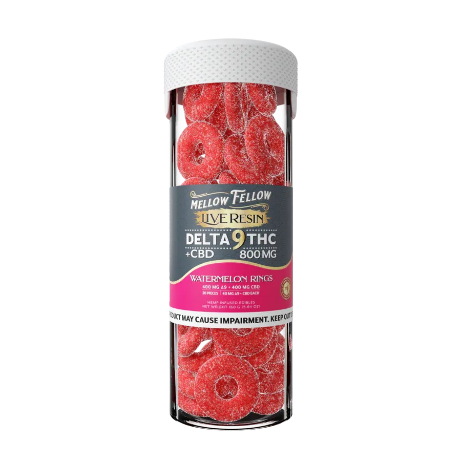 Mellow Fellow Live Resin 800mg Watermelon Rings