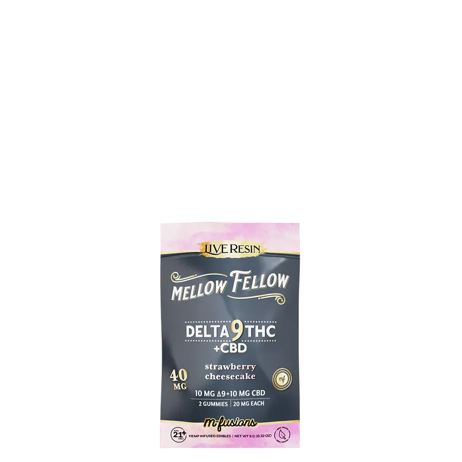 Mellow Fellow Live Resin M-fusion Strawberry Cheesecake 2pc