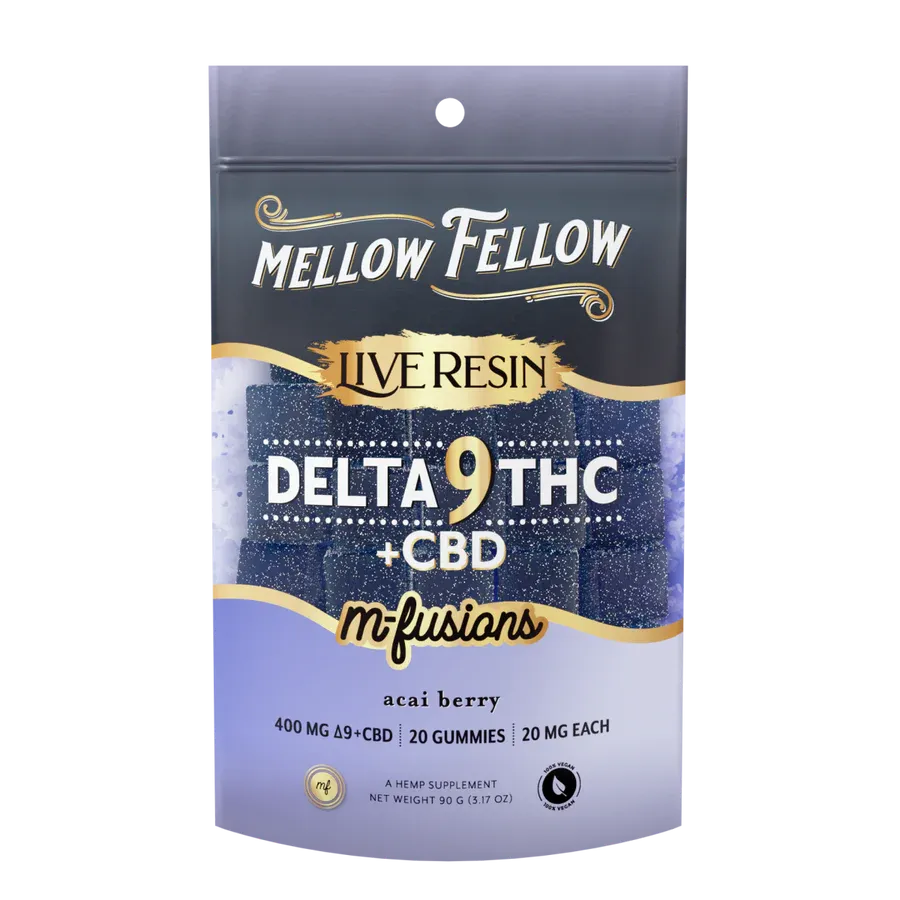 Mellow Fellow Live Resin M-Fusions D9/CBD 400mg Acai