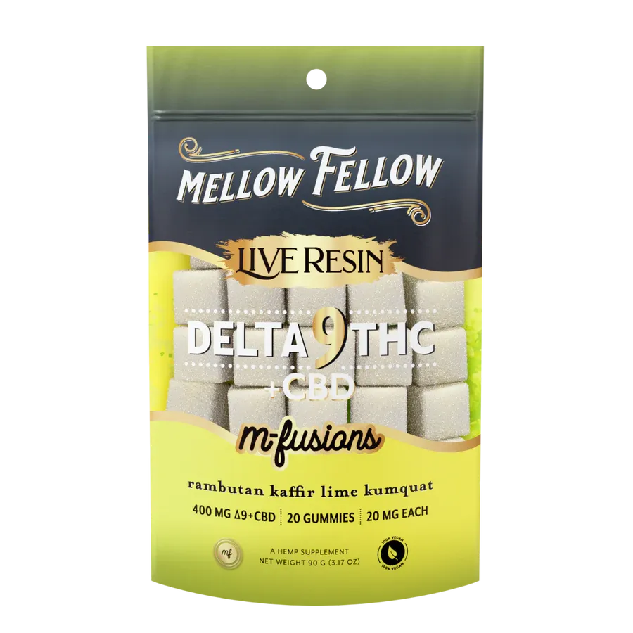 Mellow Fellow Live Resin M-Fusions D9/CBD 400mg Rambutan Kaffir Lime Kumquat