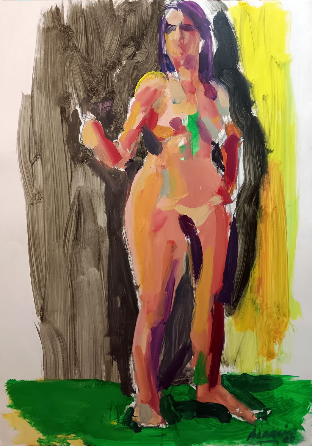 DESNUDO TRAZO VERDE