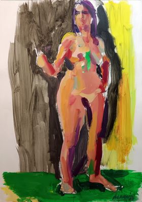 DESNUDO TRAZO VERDE