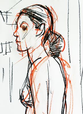 LA MIRADA DE LA MODELO