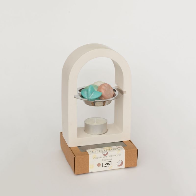 PACK QUEMADOR + WAX MELTS COCO Y CITRICOS