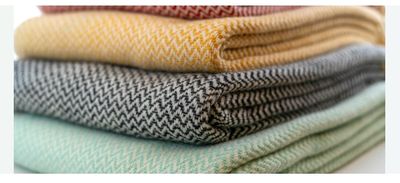 Merino Decken Zig-Zag