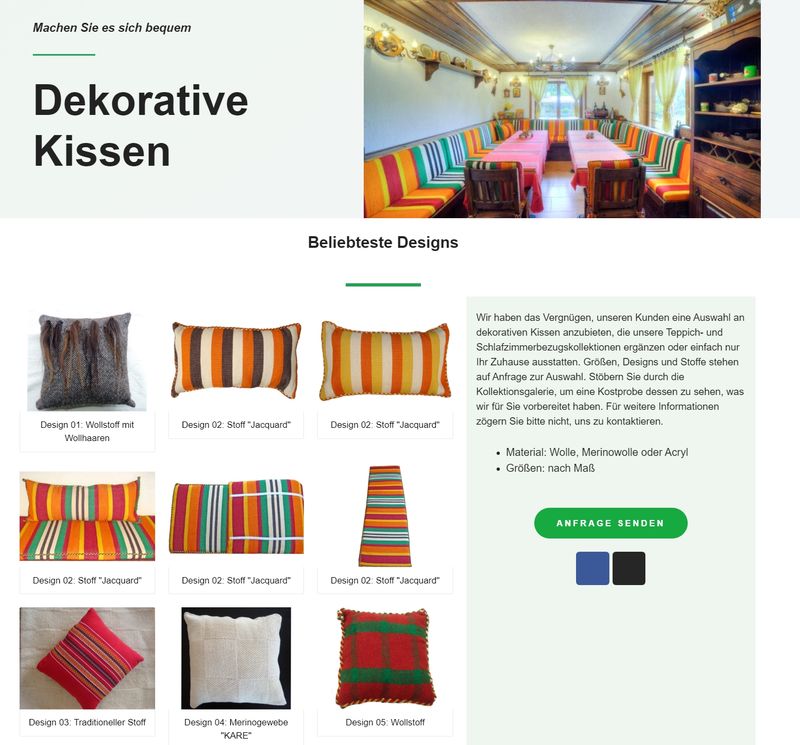 Dekorative Kopfkissen