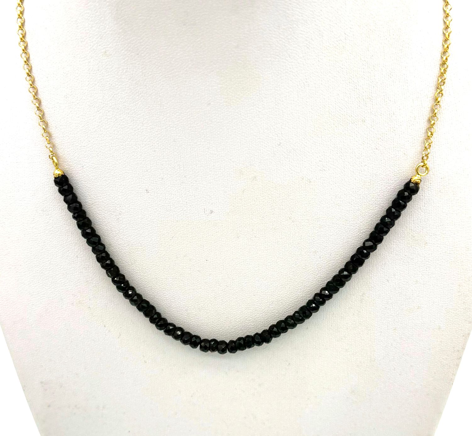 Black Spinel Choker Necklace