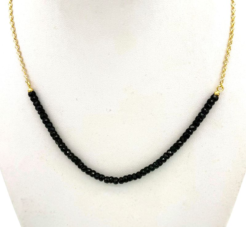 Black Spinel Choker Necklace