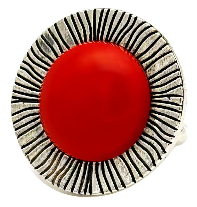 &quot;Large Coral Planet Ring&quot;