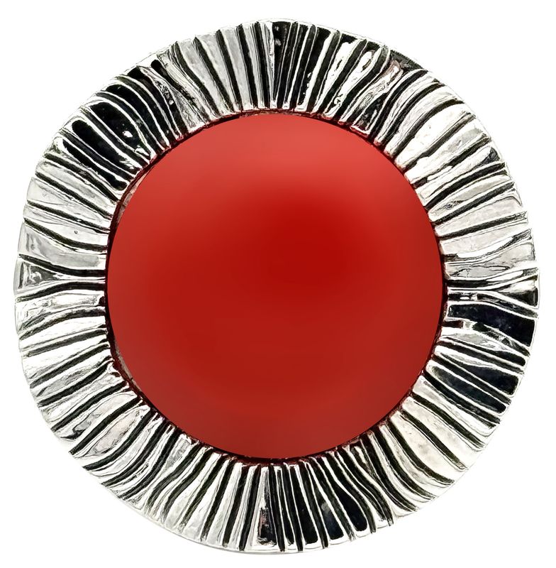 LARGE WAVY CORAL PLANET RING