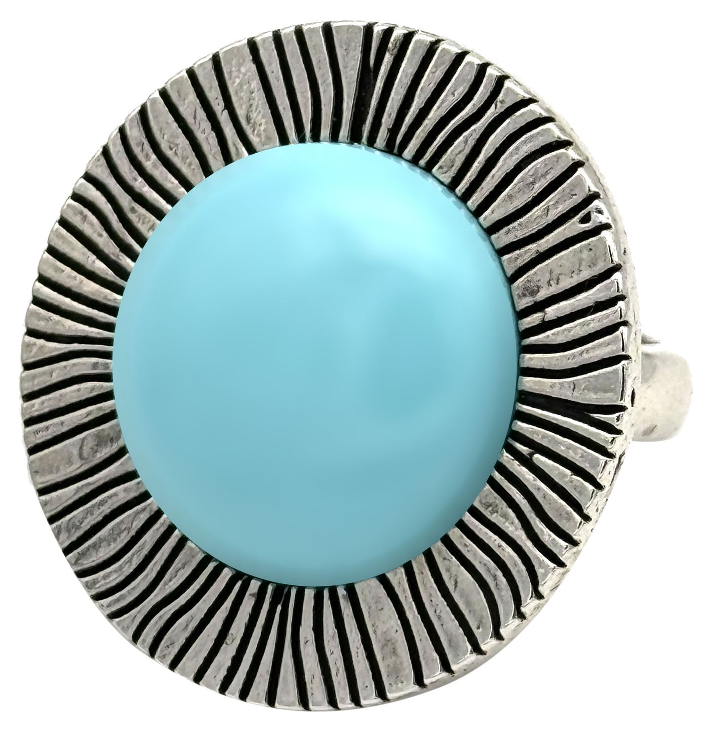 PLANET RING LARGE NATURAL TURQUOISE PASTE