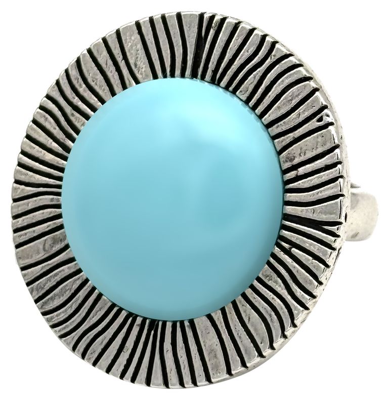 PLANET RING LARGE NATURAL TURQUOISE PASTE