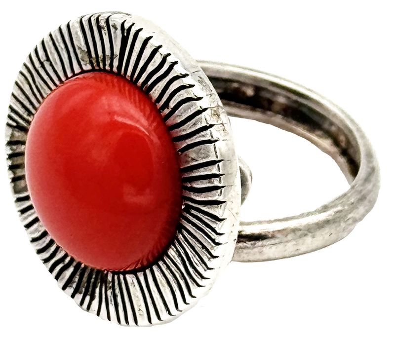 Mediterranean Coral Paste Ring