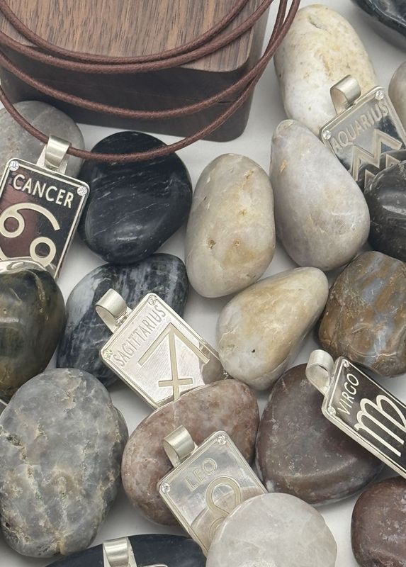 Zodiac Sign Silver Medal