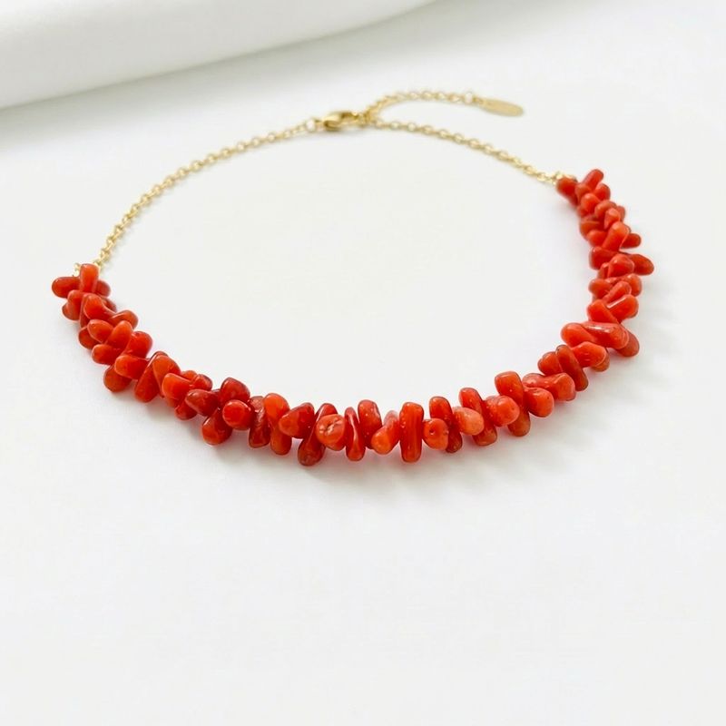 Mediterranean Coral Choker