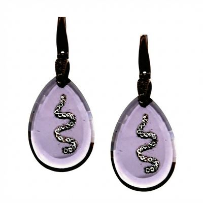 Hydrothermal Amethyst Earrings in 925 Sterling Silver