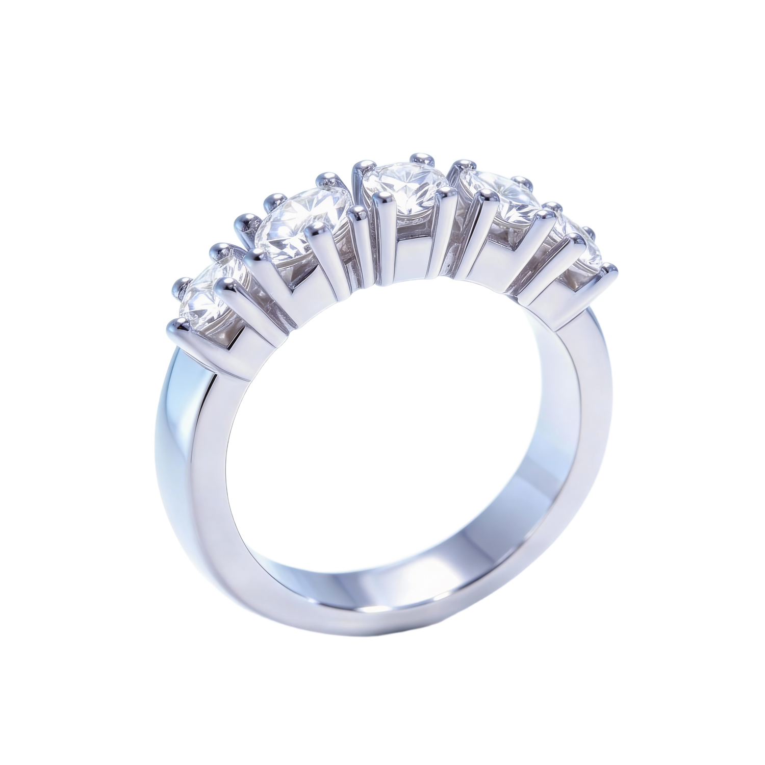 Platinum Ring Lab-Grown Diamonds