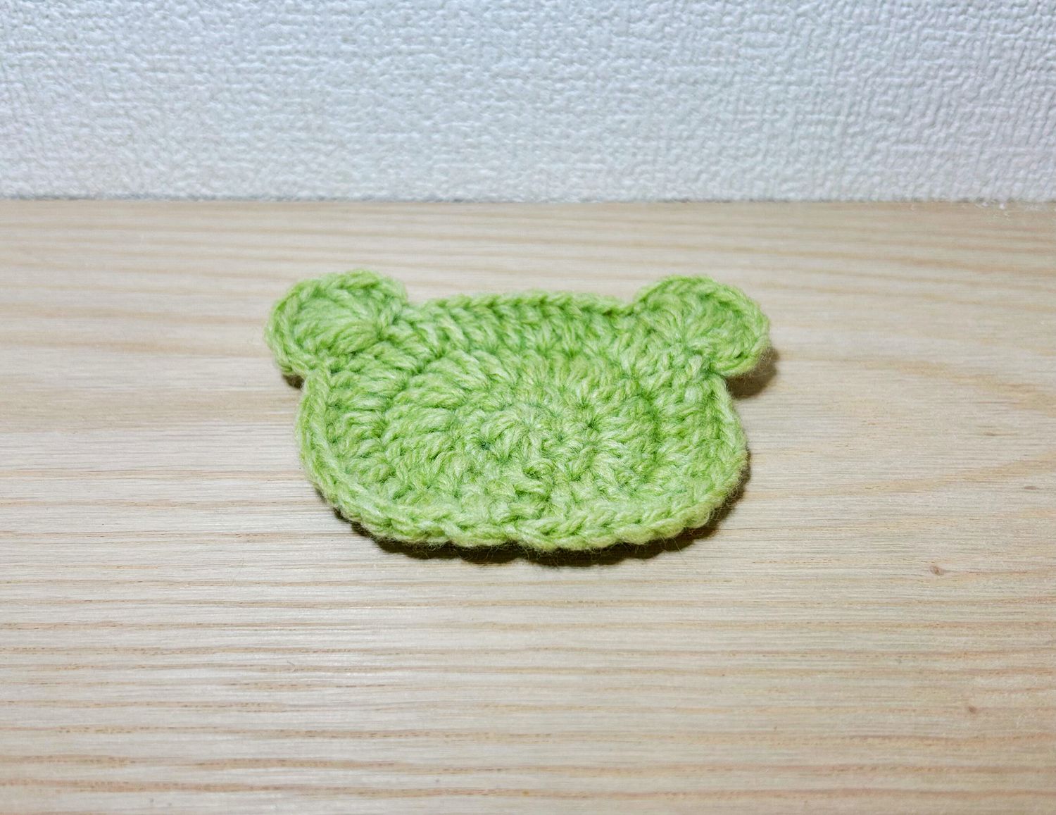 クマさんのコースター(緑)