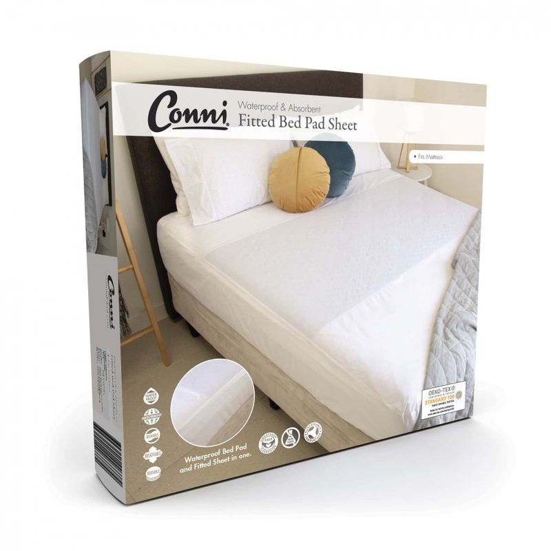 Conni Fitted Bed Pad Sheet – King Single
