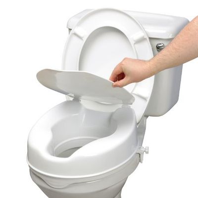 Raised Toilet Seat with Arms