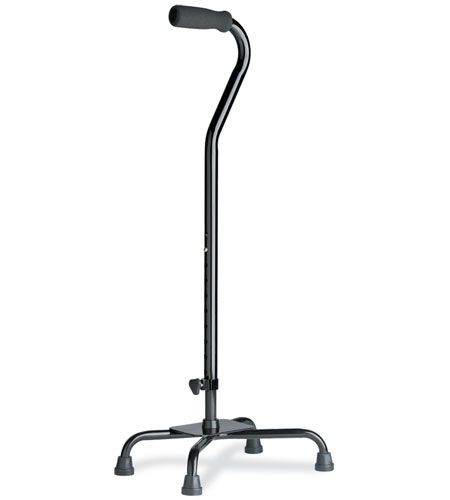 Quad cane small base Bronze