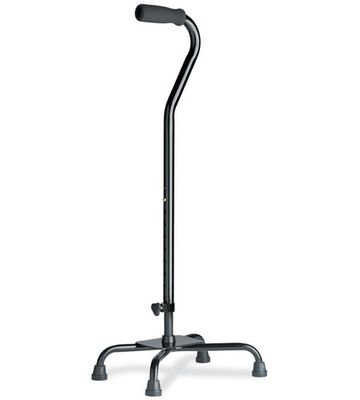 Quad cane small base Bronze