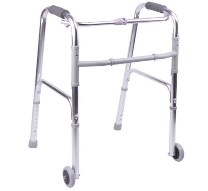 Aluminium Adjustable Walker with wheels