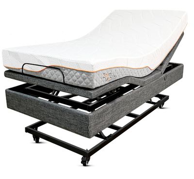 HIRE-KING SINGLE BED HI LO FULLY ADJUSTABLE