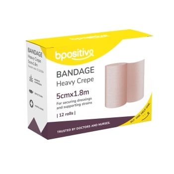 CREPE BANDAGE HEAVY 5CM X 1.8MTR ROLL