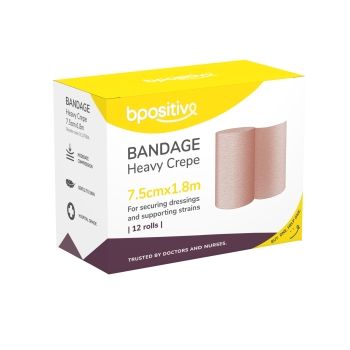 CREPE BANDAGE HEAVY  7.5CM X 1.8MTR ROLL