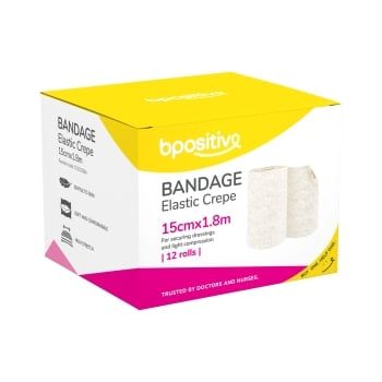 CREPE BANDAGE ELASTIC 15CMX1.8MTR ROLL