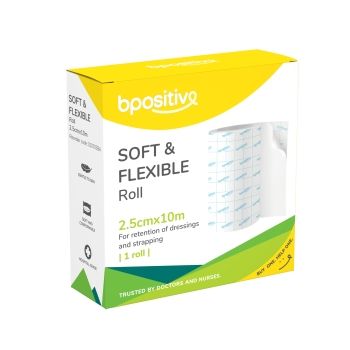 Bpositive Soft and Flexible Fixation Roll - White or Tan