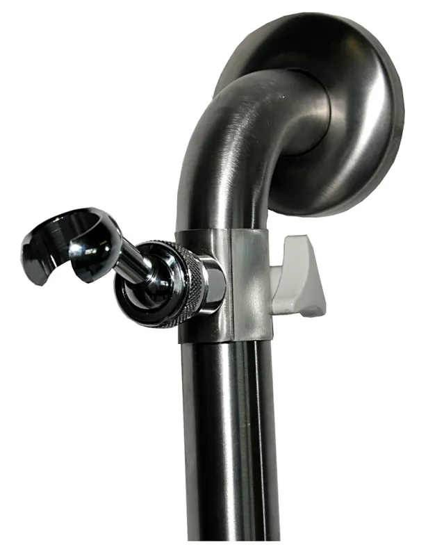 STAINLESS STEEL/CHROME PLATED HANDHELD SHOWER CLAMP