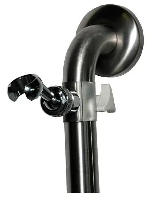 STAINLESS STEEL/CHROME PLATED HANDHELD SHOWER CLAMP