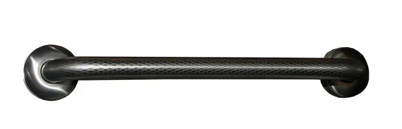 RAIL -DKC - 32mm Diamond Embossed (Deco Knurled) Stain Stainless Steel Grab Rail - Concealed Fixing