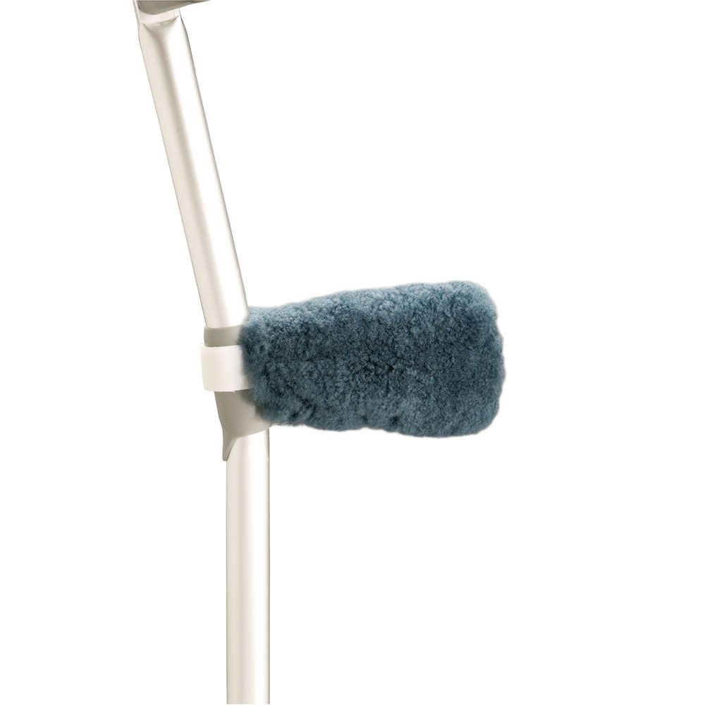 SHEEP SKIN HAND GRIP COVERS TO SUIT FOREARM CRUTCHES PAIR