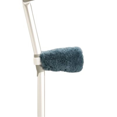SHEEP SKIN HAND GRIP COVERS TO SUIT FOREARM CRUTCHES PAIR