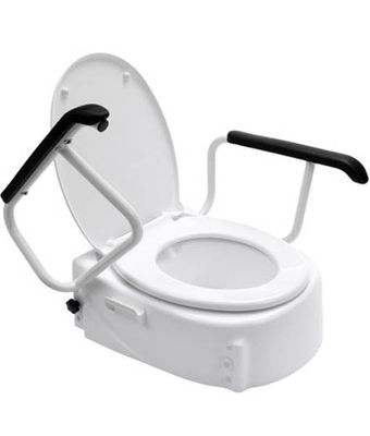 TOILET SEAT RAISER WITH ARMS