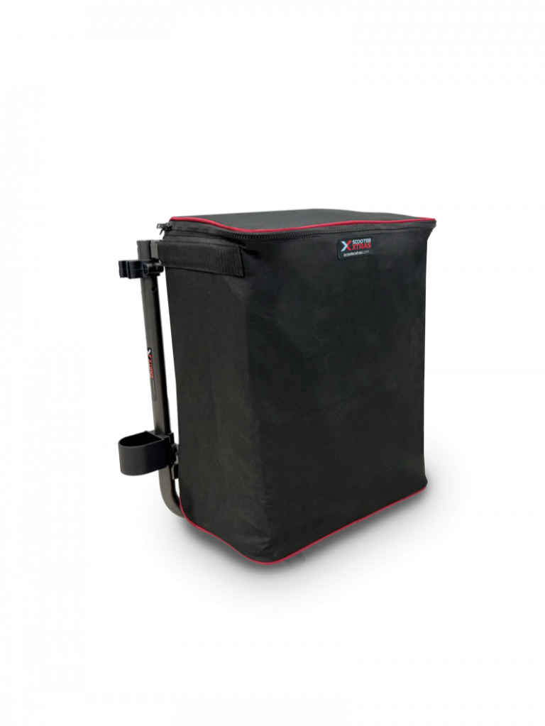 SHOP RIDER PREMIUM BAG CARRIER C/W ZIPPERED INSULATED BAG & WALKING STICK HOLDER