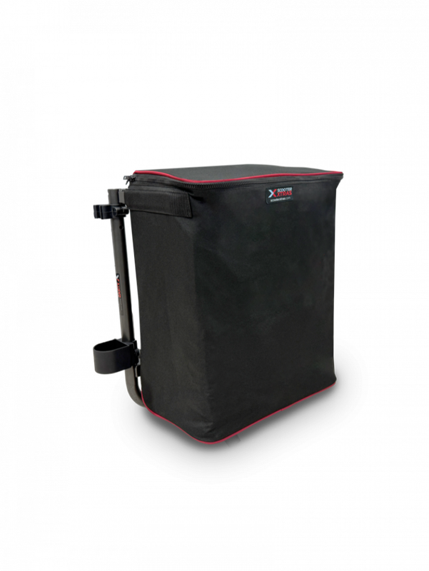 SHOP RIDER PREMIUM BAG CARRIER C/W ZIPPERED INSULATED BAG & WALKING STICK HOLDER