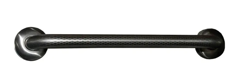 RAIL -DKC - 32mm Diamond Embossed (Deco Knurled) Stain Stainless Steel Grab Rail - Concealed Fixing