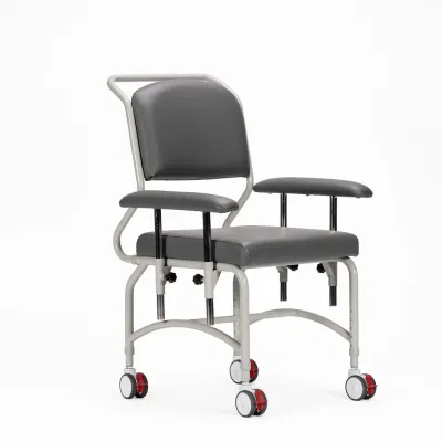 Kingston Mobile Chair with Drop side Arms - Greystone