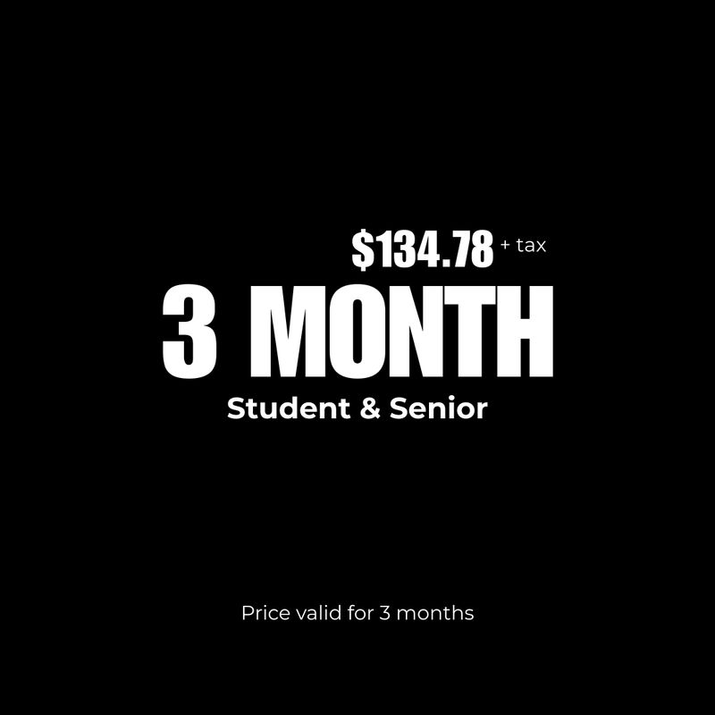 Student/senior 3 Months